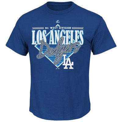 Majestic L.A. Dodgers Walk Off Homer T-Shirt - Royal Blue